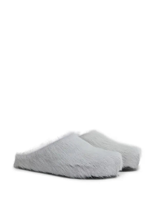 Marni Fussbet Sabot calf-hair slippers