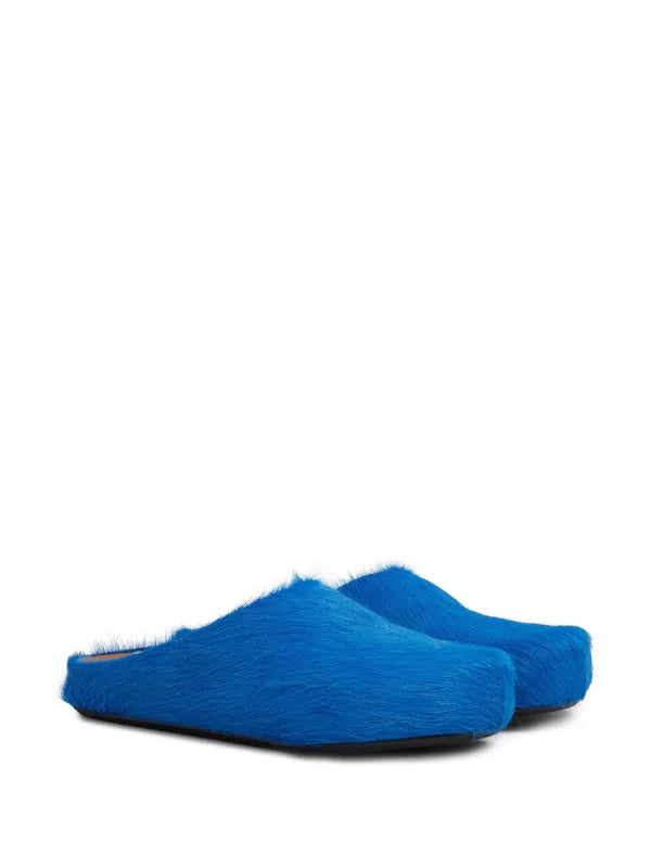 Marni Fussbet Sabot calf-hair slippers