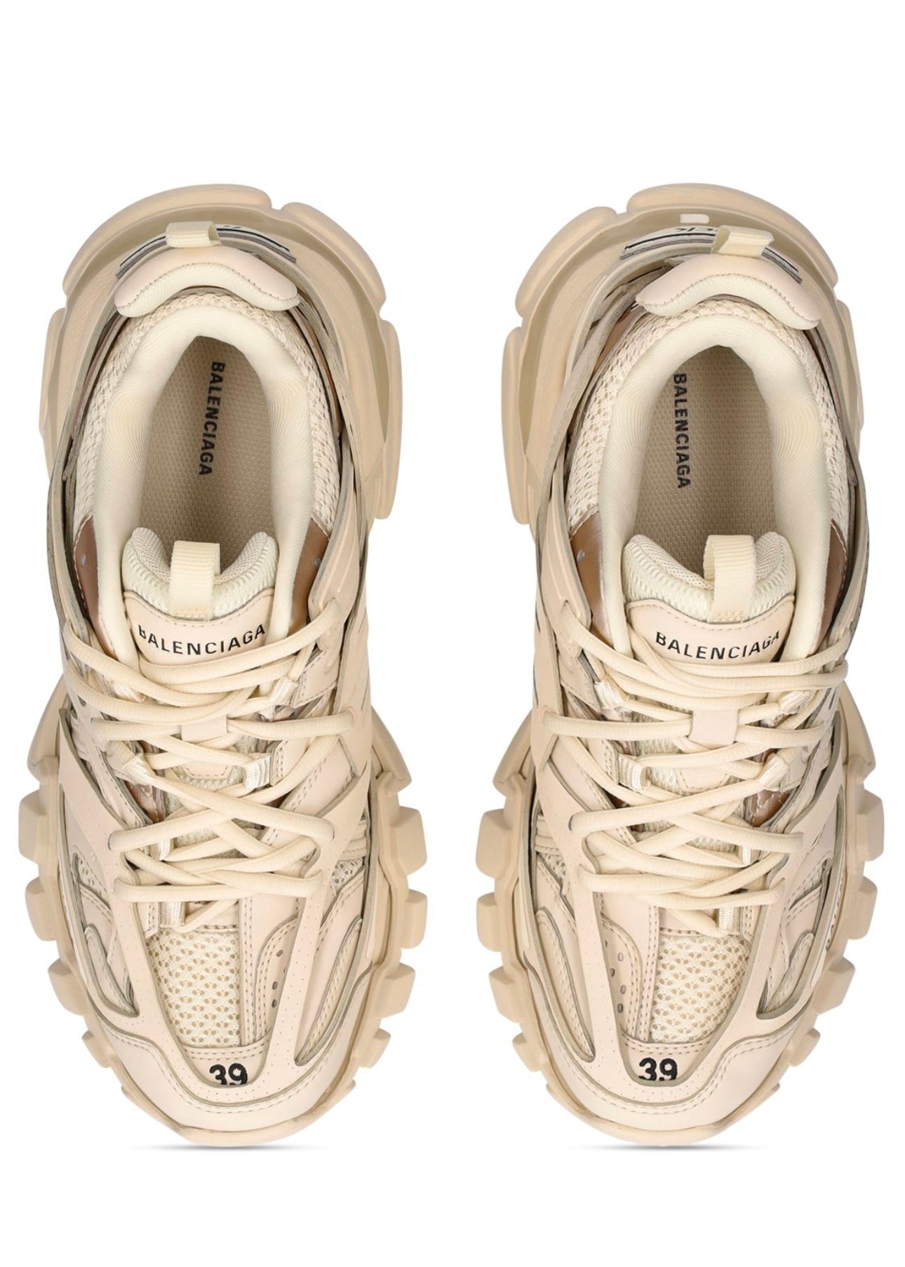 Balenciaga track faux leather & mesh sneakers