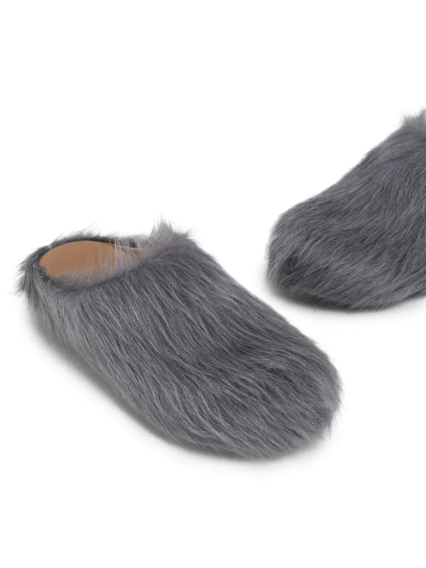 Marni Fussbet Sabot calf-hair slippers