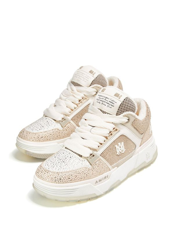 Amiri Crystal MA-1 leather sneakers