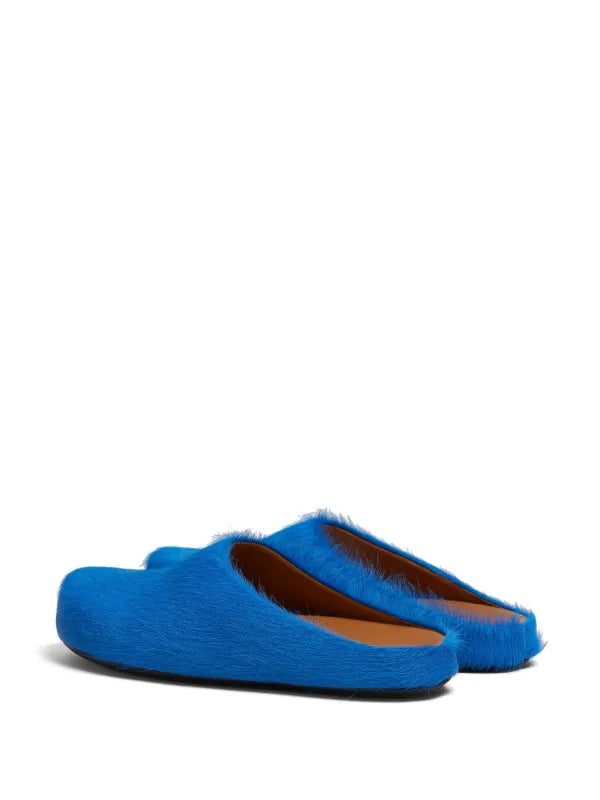 Marni Fussbet Sabot calf-hair slippers