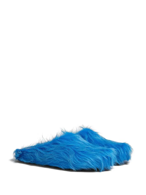 Marni Fussbet Sabot calf-hair slippers