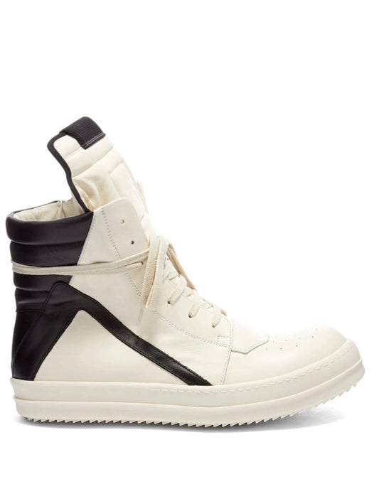 Rick Owen Geobasket high-top leather sneakers