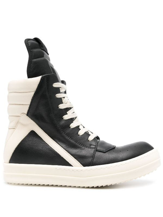 Rick Owen Geobasket high-top leather sneakers