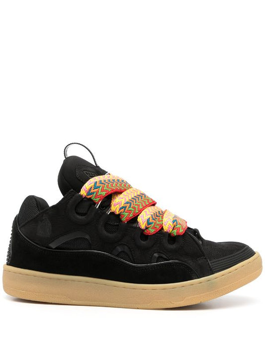 Lanvin Curb suede trim sneakers