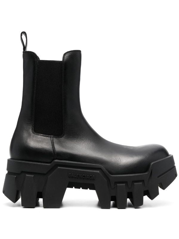 Balenciaga bulldozer platform chelsea boots