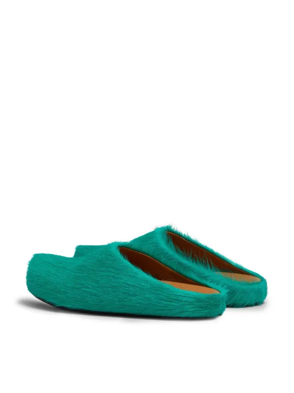 Marni Fussbet Sabot calf-hair slippers