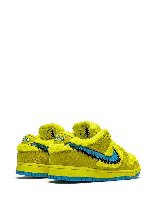Nike x Grateful Dead SB Dunk Low "Yellow Bear" sneakers