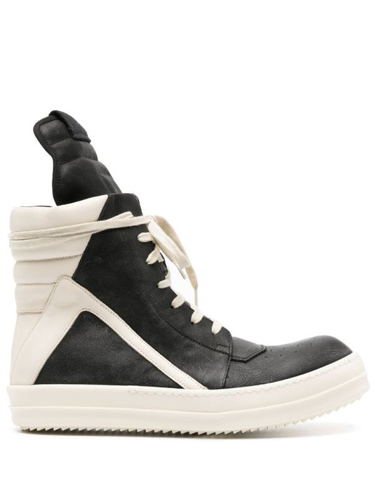 Rick Owen Geobasket high-top leather sneakers