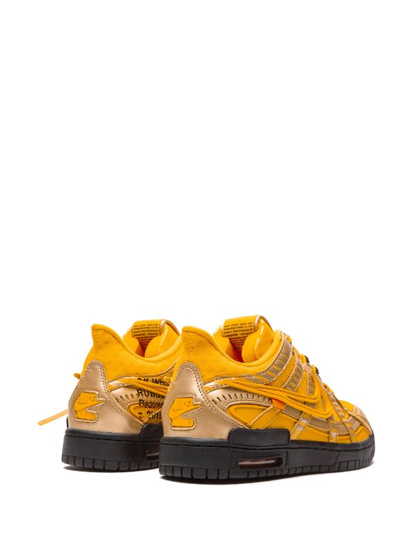 Nike X Off-White Air Rubber Dunk "University Gold" sneakers