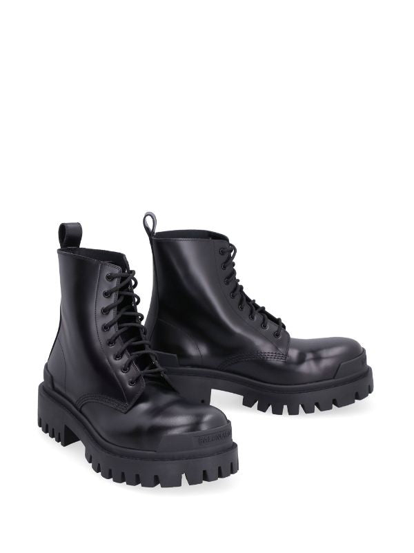 Balenciaga combat strike 20mm lace-up boots