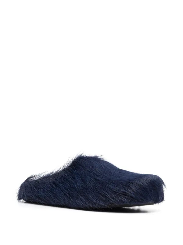 Marni Fussbet Sabot calf-hair slippers