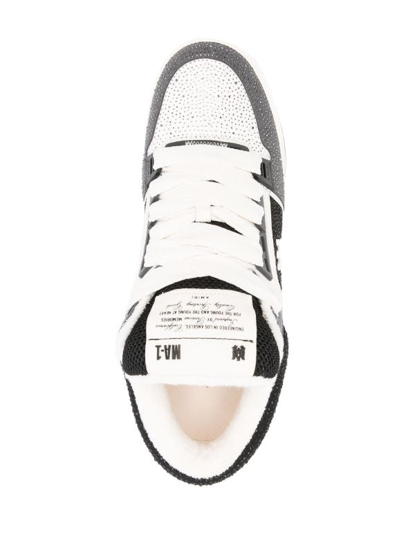 Amiri Crystal MA-1 leather sneakers