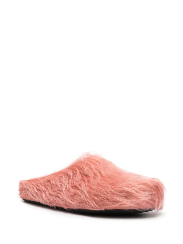Marni Fussbet Sabot calf-hair slippers