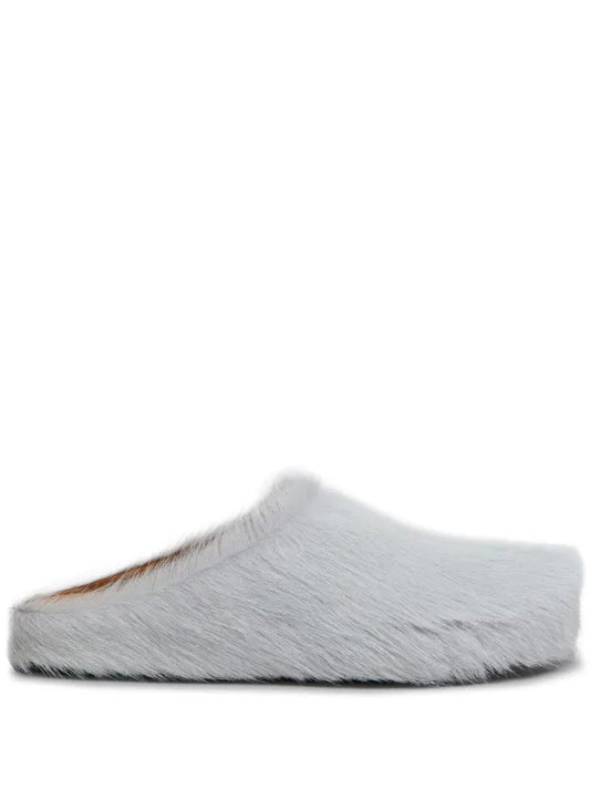 Marni Fussbet Sabot calf-hair slippers