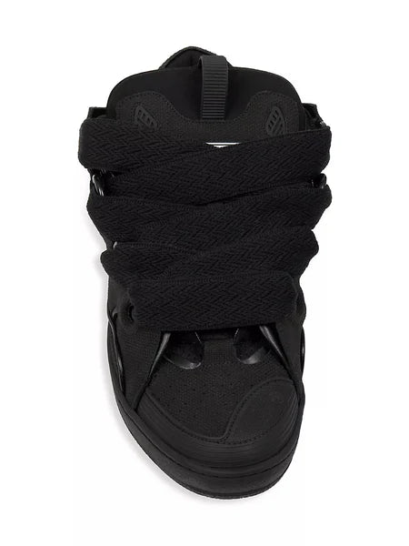 Lanvin Curb suede trim sneakers