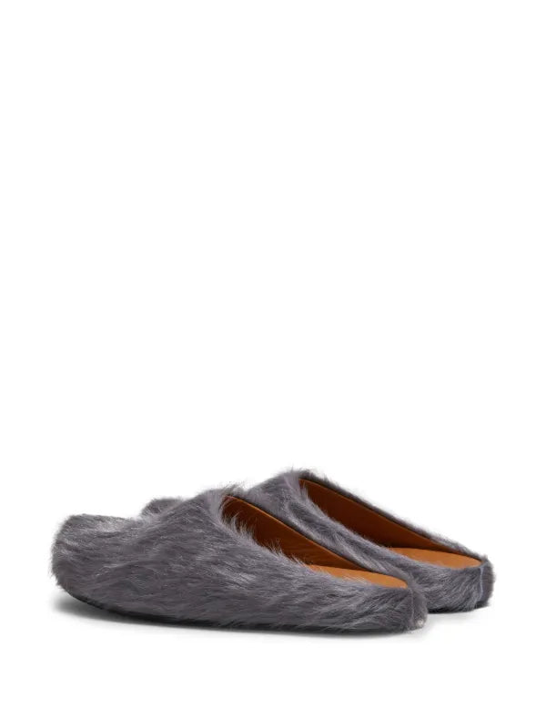 Marni Fussbet Sabot calf-hair slippers