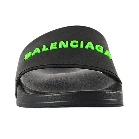 Balenciaga logo-embossed pool slides