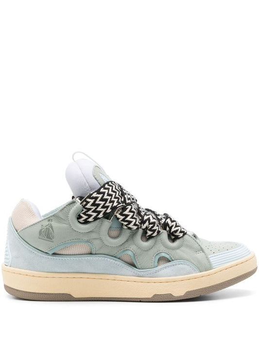 Lanvin Curb suede trim sneakers