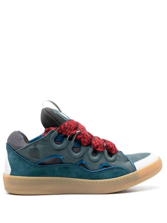 Lanvin Curb suede trim sneakers