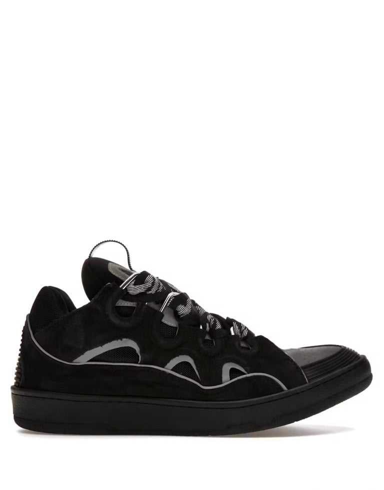 Lanvin Curb suede trim sneakers