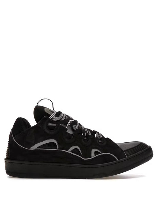 Lanvin Curb suede trim sneakers