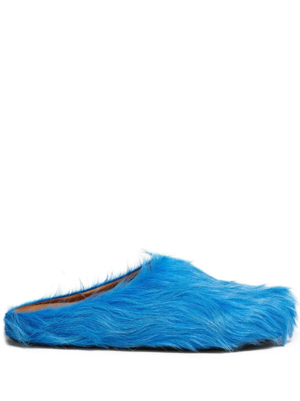 Marni Fussbet Sabot calf-hair slippers