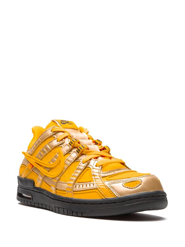 Nike X Off-White Air Rubber Dunk "University Gold" sneakers