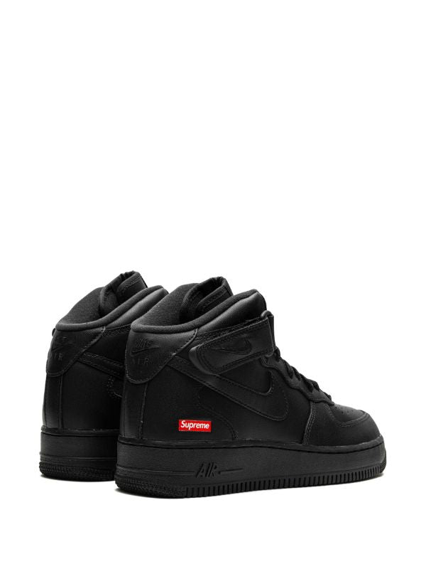 Nike x Supreme Air Force 1 Mid "Mini Box Logo - Black" sneakers