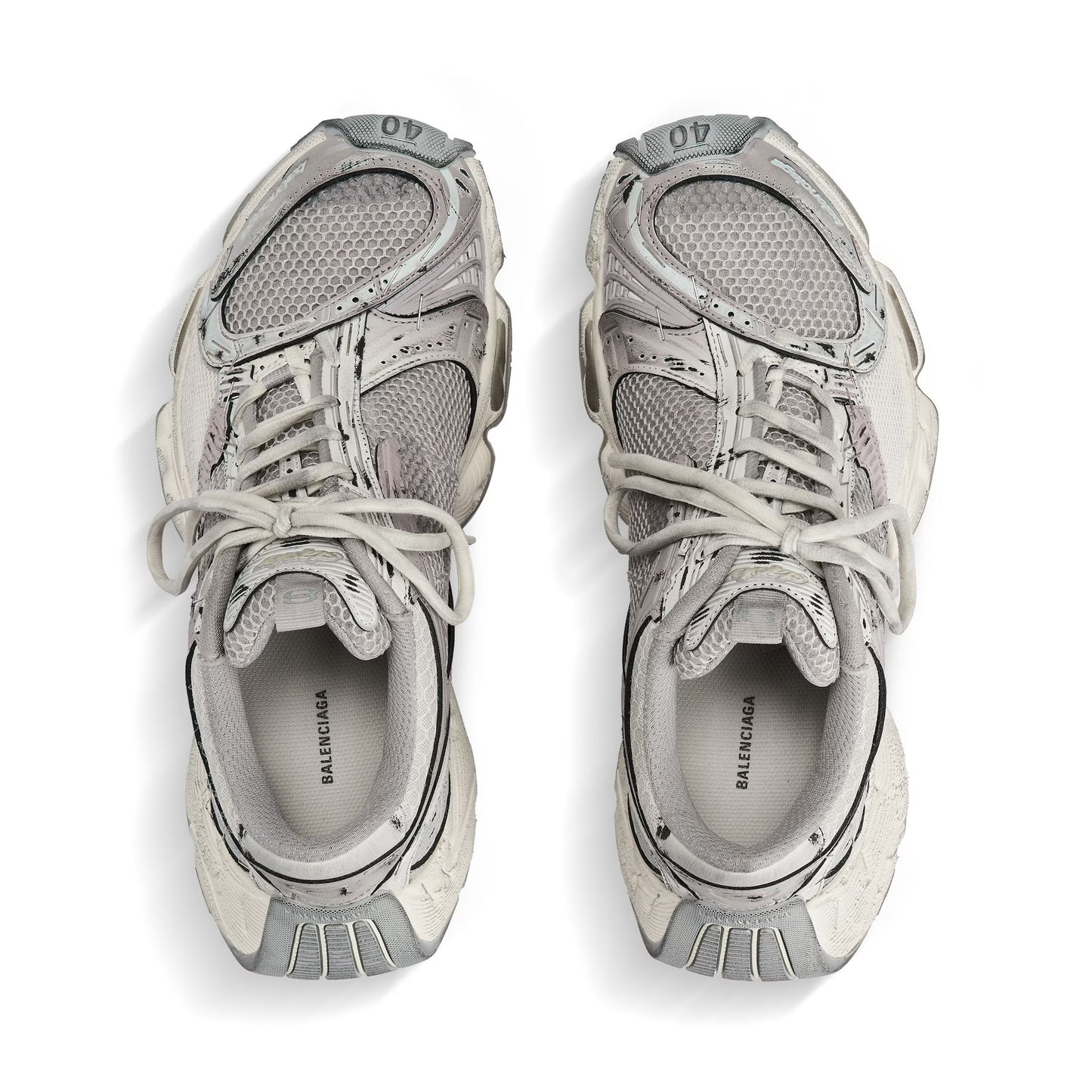 Balenciaga stapler sneaker in beige/grey