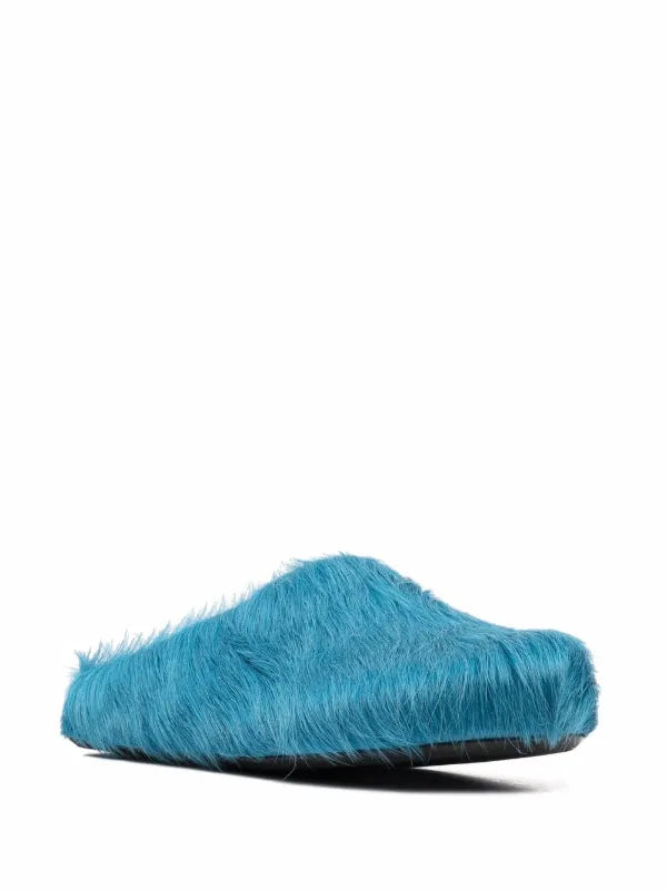Marni Fussbet Sabot calf-hair slippers