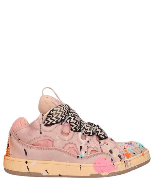 Lanvin x Gallery Dept - Curb painted pink sneakers