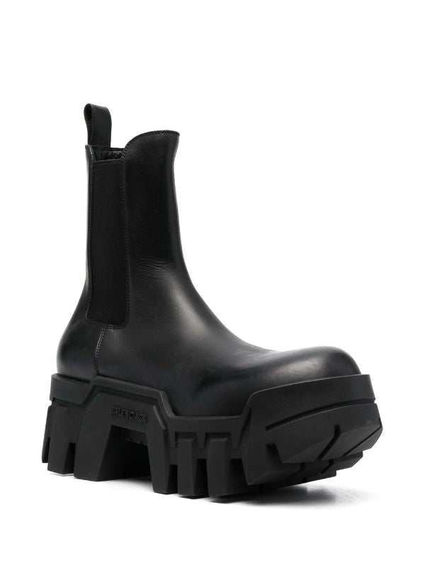 Balenciaga bulldozer platform chelsea boots