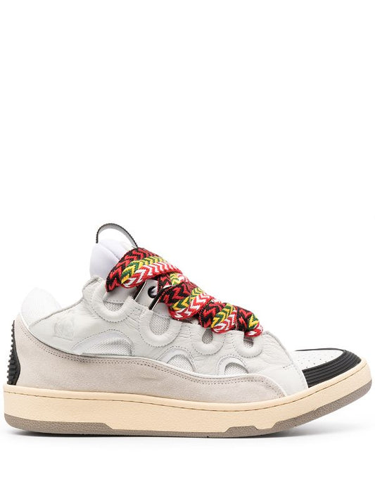 Lanvin Curb suede trim sneakers