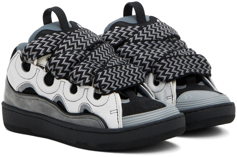 Lanvin Curb suede trim sneakers