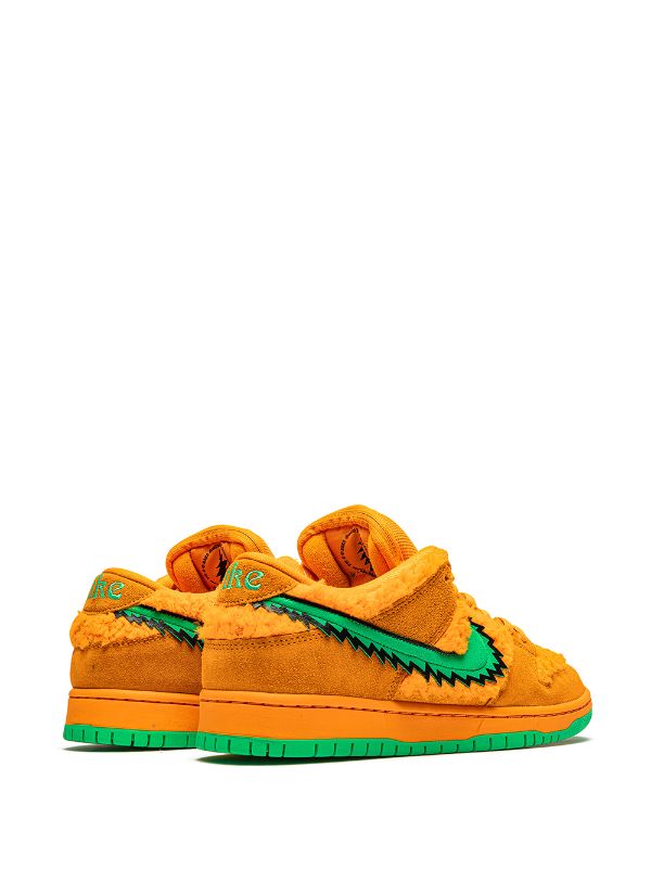 Nike x Grateful Dead SB Dunk Low "Orange Bear" sneakers