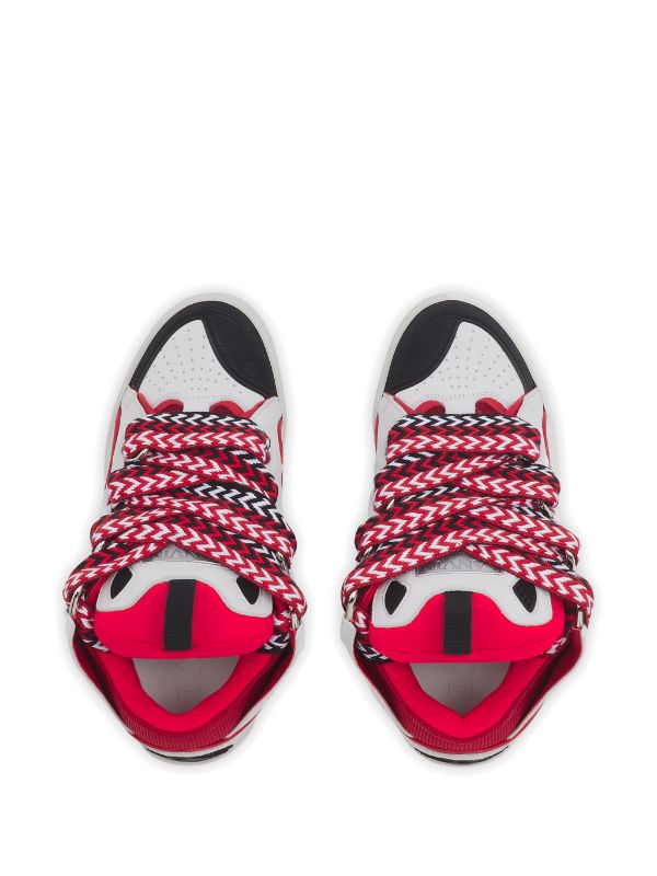 Lanvin Curb suede trim sneakers