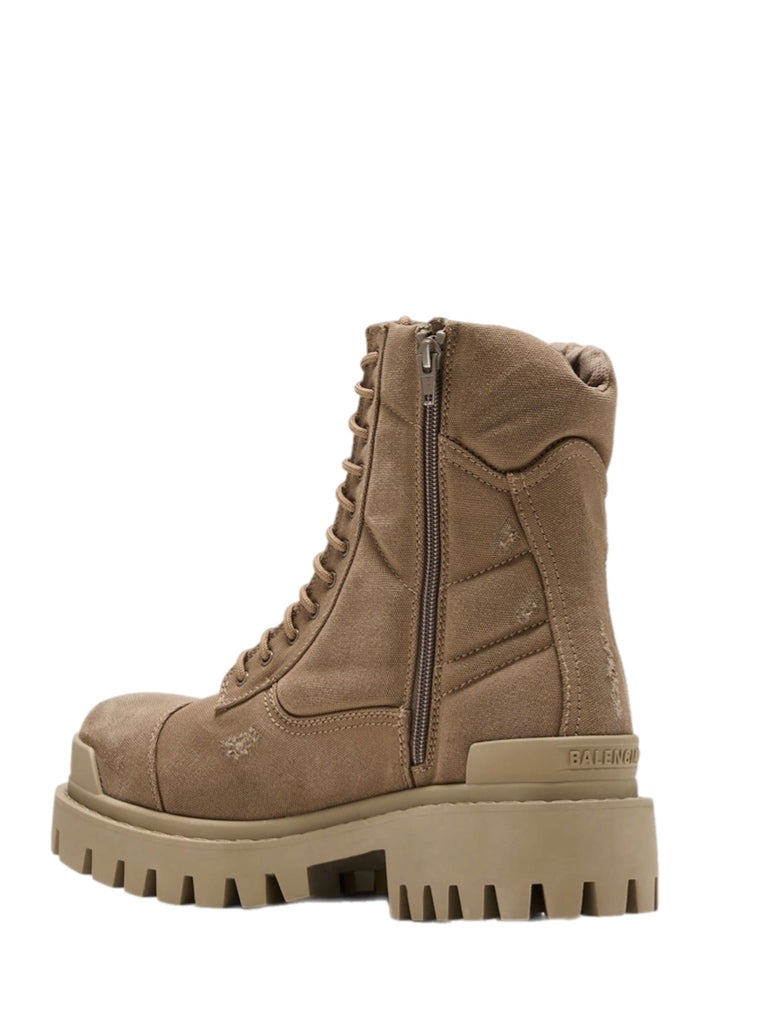 Balenciaga combat strike canvas boots