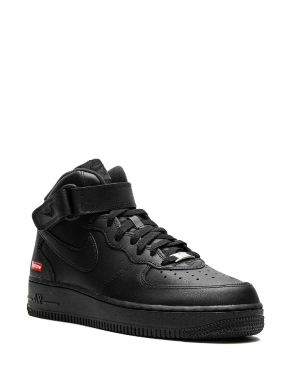 Nike x Supreme Air Force 1 Mid "Mini Box Logo - Black" sneakers