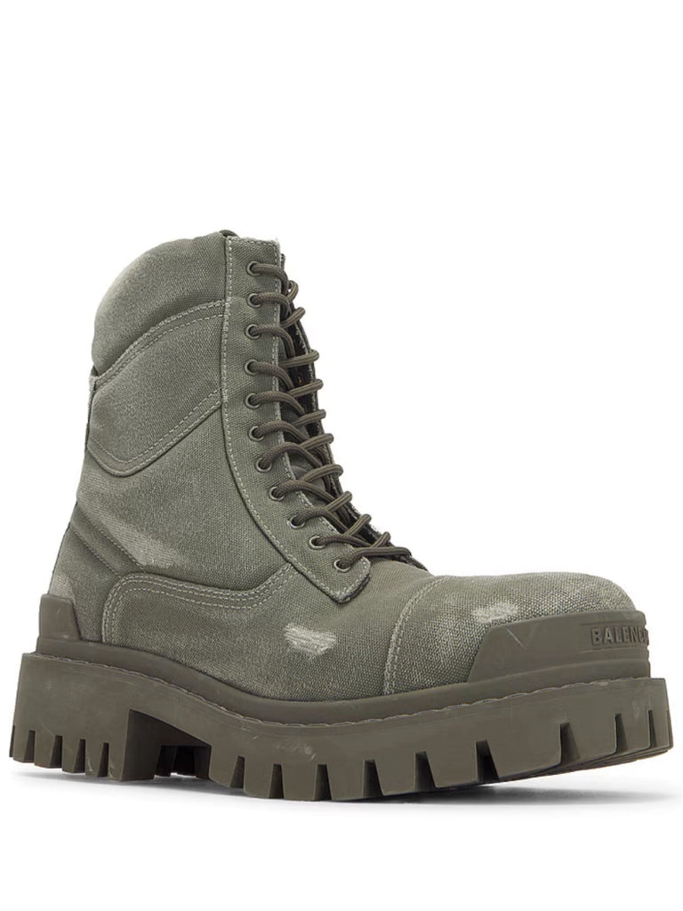 Balenciaga combat strike canvas boots