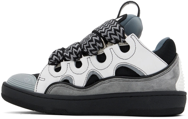 Lanvin Curb suede trim sneakers
