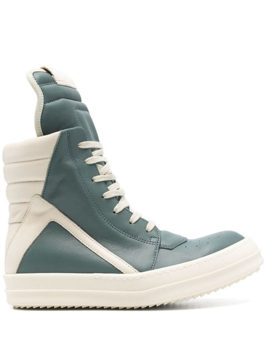 Rick Owen Geobasket high-top leather sneakers
