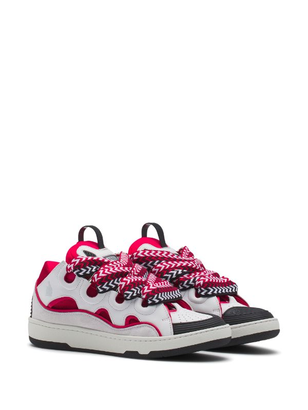Lanvin Curb suede trim sneakers