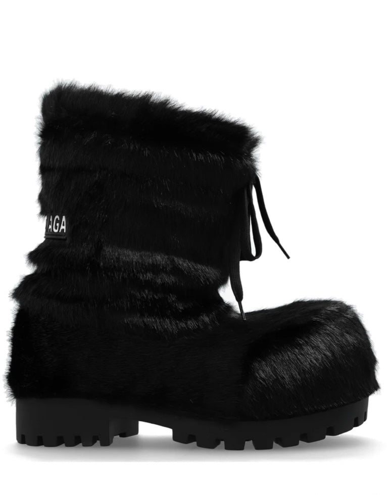 Balenciaga Alaska faux fur snow boots