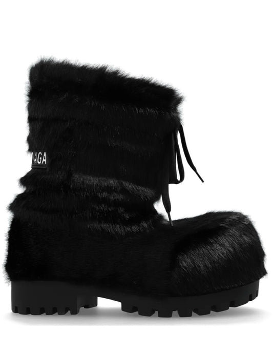 Balenciaga Alaska faux fur snow boots