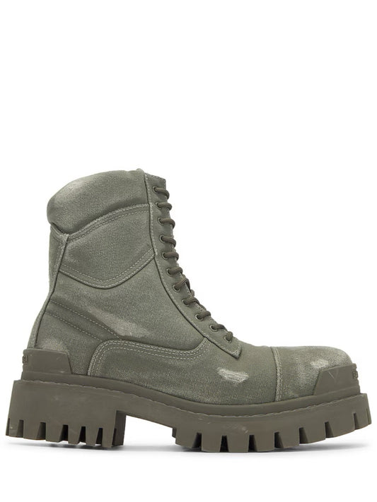 Balenciaga combat strike canvas boots
